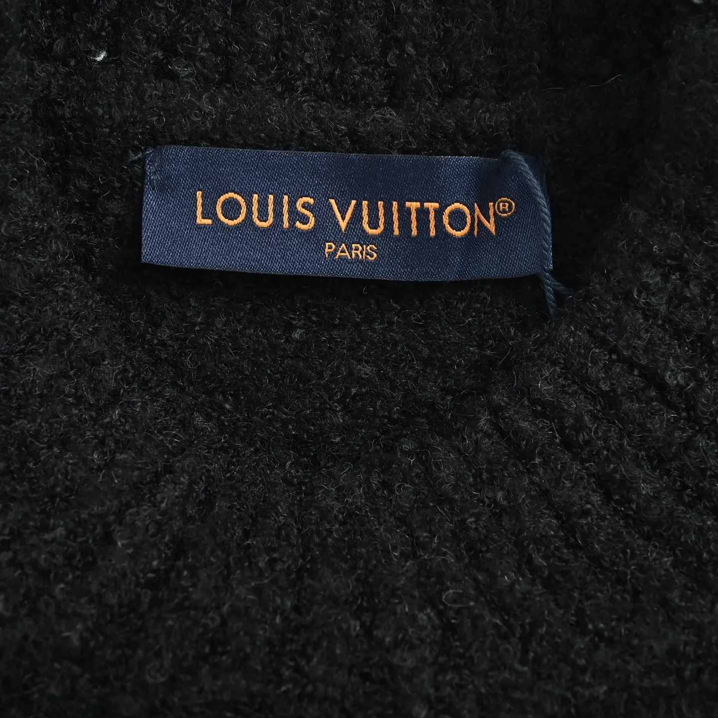Louis Vuitton front and rear logo jacquard sweater